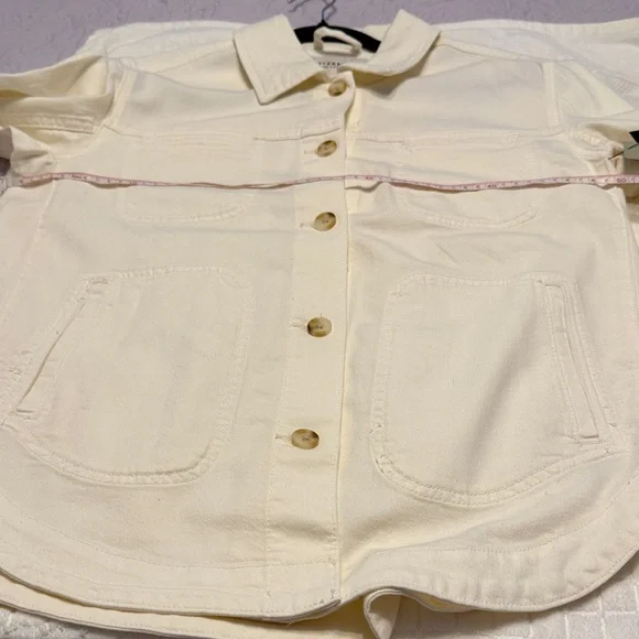 Liverpool Cream Button-Front Utility Jacket - Picture 8 of 11